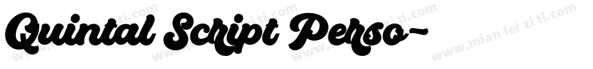 Quintal Script Perso字体转换